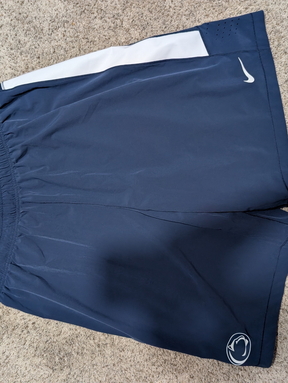 Nike Penn State College Issued Shorts Worn By Ryan Bates #52